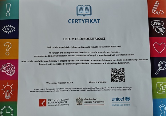 Szkoa dostpna dla wszystkicj